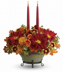 Tuscan Autumn Centerpiece from Visser's Florist and Greenhouses in Anaheim, CA